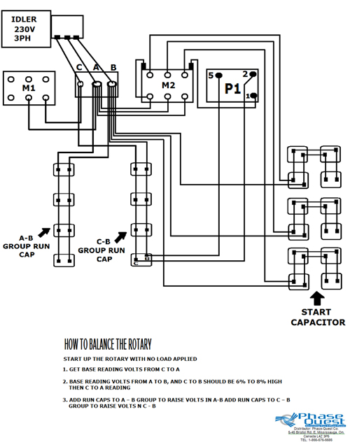Rotary 3 Phase Converter Wiring Diagram